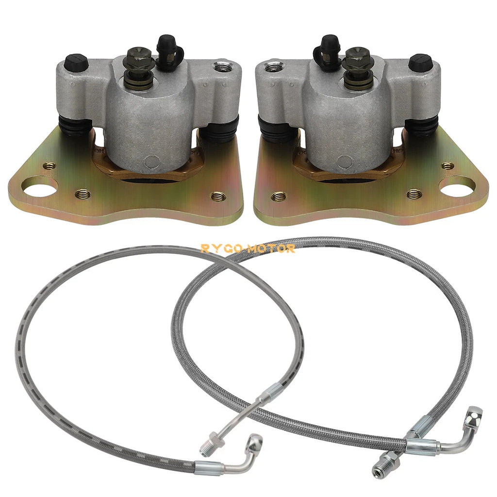 Front Brake Calipers & Hose Lines for Polaris Sportsman 500 570 700 800 (2000–2023)