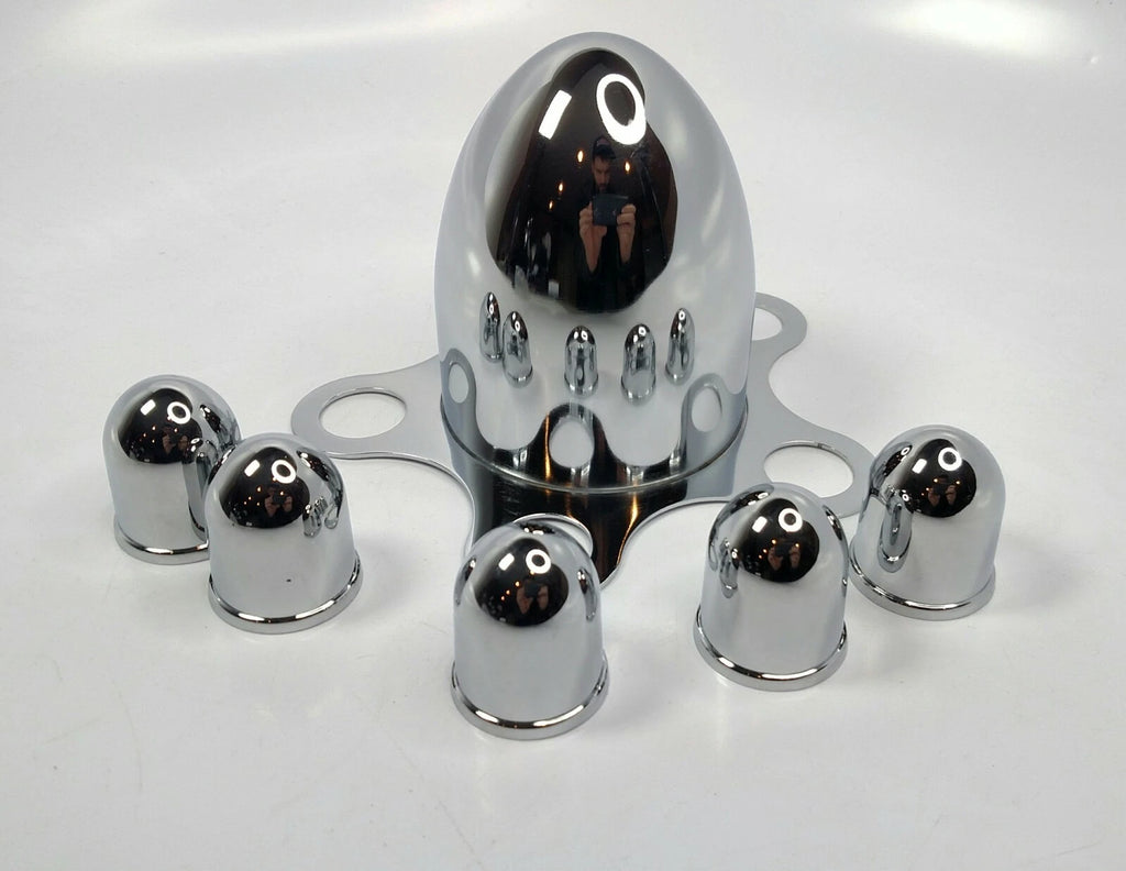 Spider Bullet Center Hub Caps Set of 4 for Chevy Silverado (1999–2006)