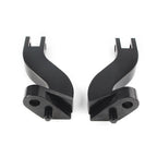 2X Black Passenger Rear Foot Peg Mount Kits for Harley Touring FLHT (1993–2016)