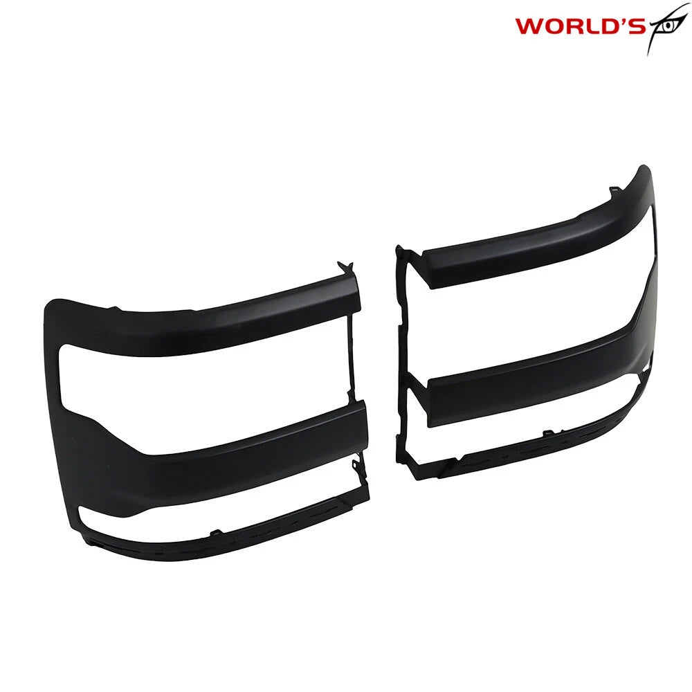 Headlight Trim Bezel Set for Chevy Silverado 1500 (2016–2018) Paintable