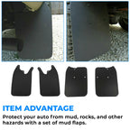 Mud Guards for Tacoma 4x4 Prerunner (1995–2004) with Flares