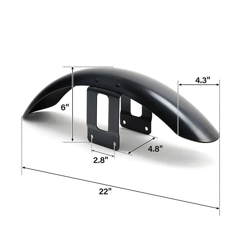 Unpainted Front Fender for Harley Sportster XL Iron 883 1200 XL883 XL1200