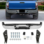 Chrome Steel Rear Bumper Assembly with Lights for Toyota Tacoma (2005–2015)