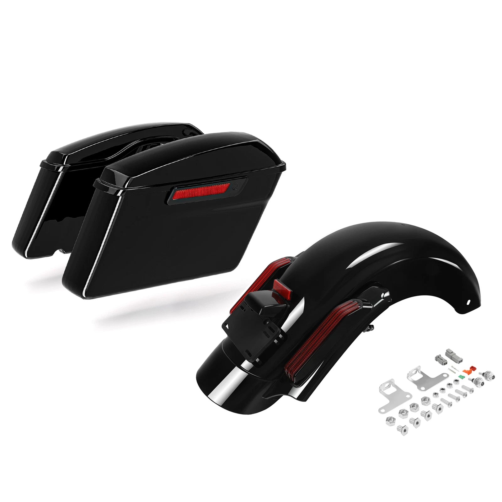 Hard Saddlebags & Rear LED Fender System for Harley CVO Road Glide (2014–2023)