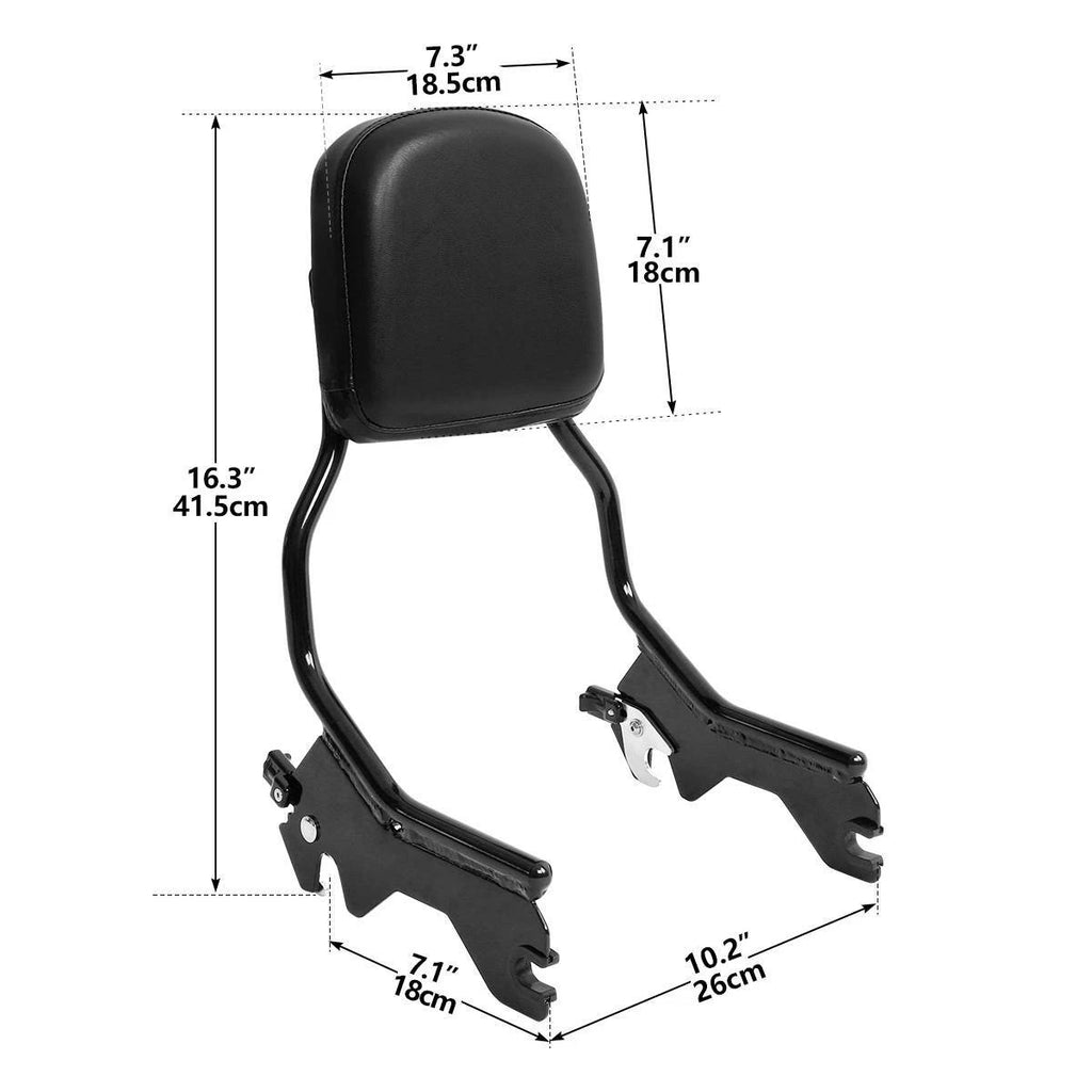 Sissy Bar Upright Pad for Harley Softail Street Bob FXBB (2018–Present)
