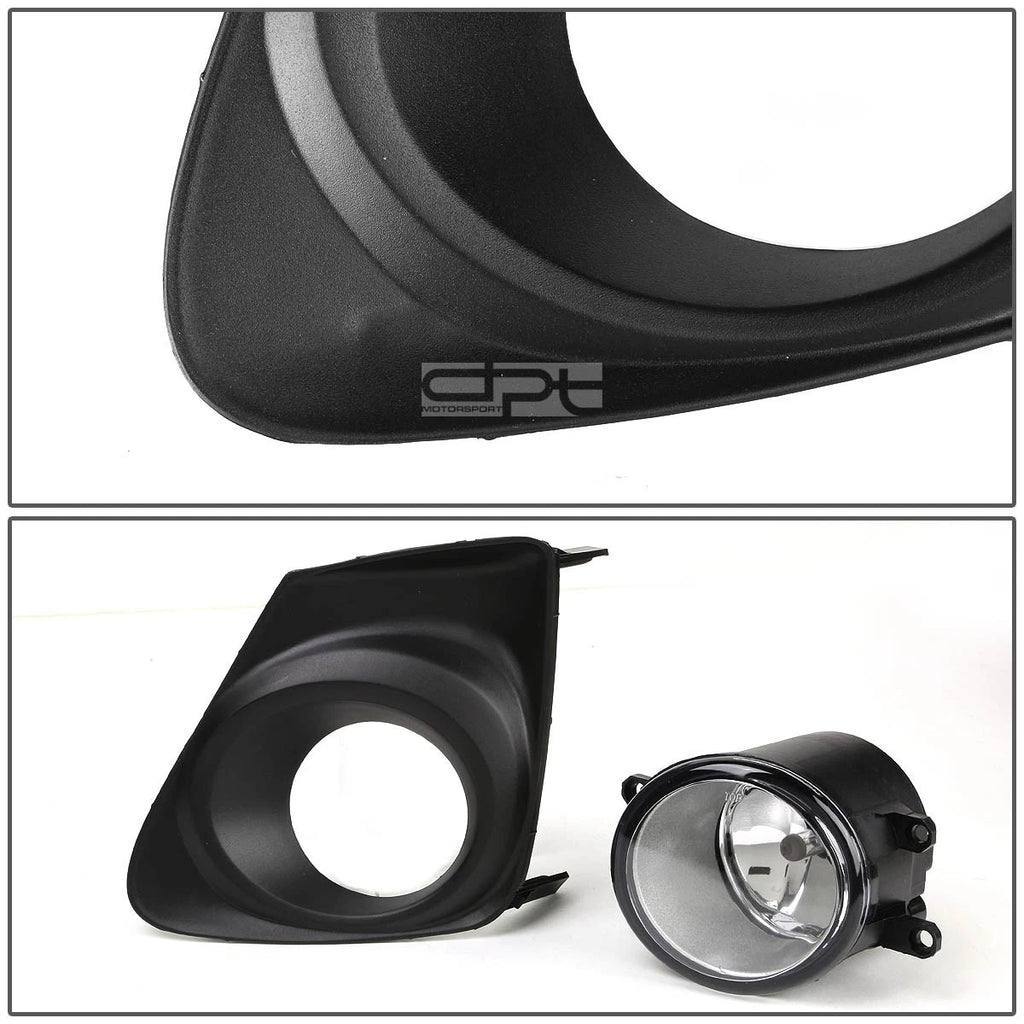 Fog Lights Set for Toyota Corolla (2011–2013) OE Clear Lens + Bezel + Switch