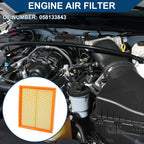 Engine Air Filter No. 058133843 for Audi A4 1.8L 2.8L (1996–2001)