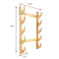 Hanging Wooden Fishing Rod Rack for Boat House Garage (Wall Mounted)