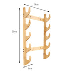 Hanging Wooden Fishing Rod Rack for Boat House Garage (Wall Mounted)