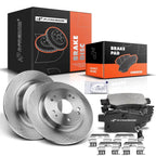 Set of 2 Rear Disc Brake Rotors and Ceramic Pads for Acura TSX (2009–2014)
