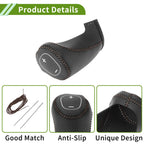 1 Pc Gear Shift Knob Cover for Chevrolet Cruze (2017–2019) Black Brown