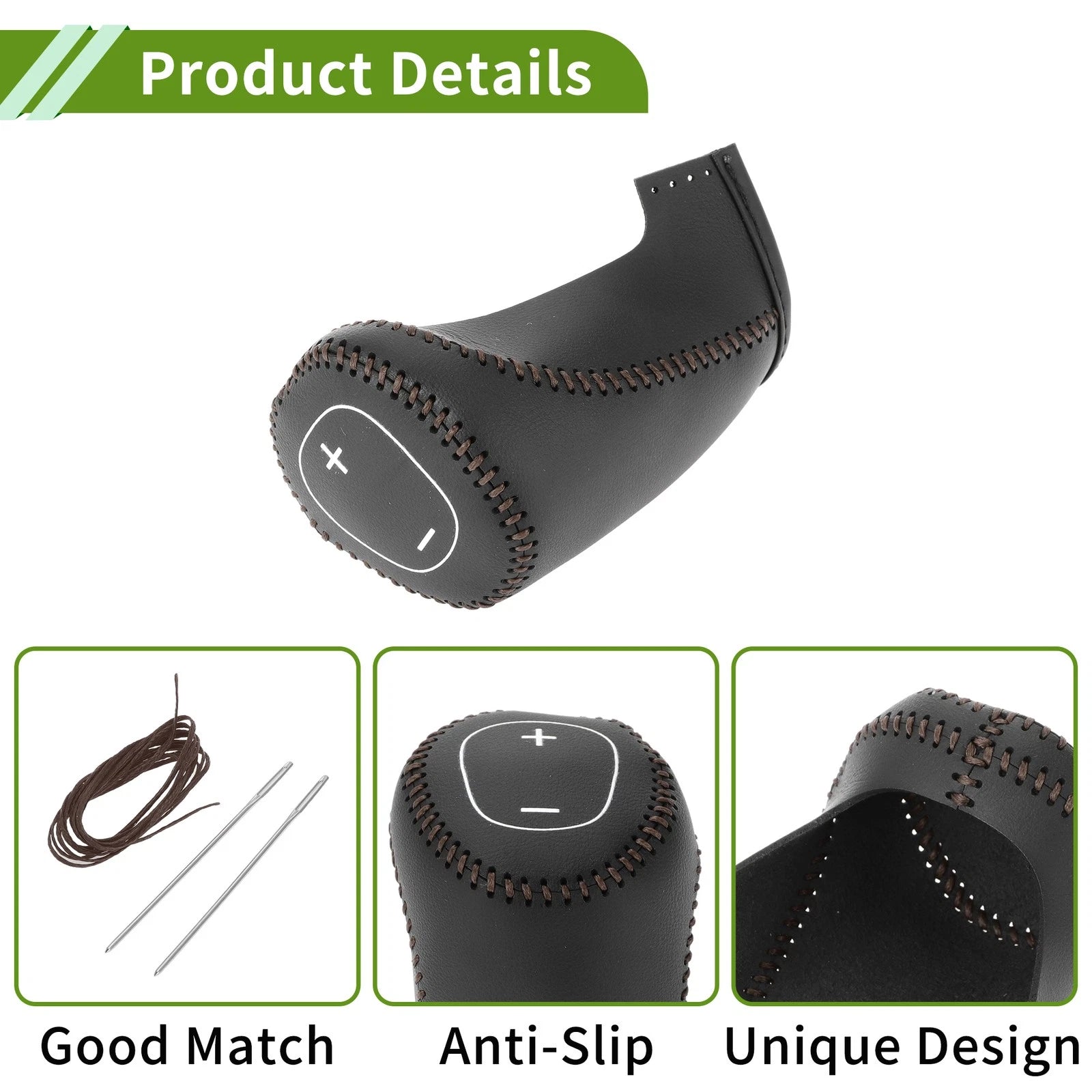 1 Pc Gear Shift Knob Cover for Chevrolet Cruze (2017–2019) Black Brown