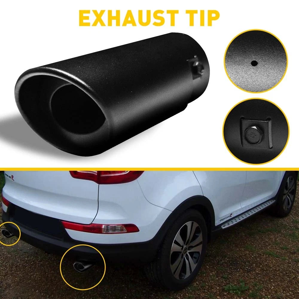 Exhaust Tailpipe Tip for Car Auto (1.5-2.4" Outlet)