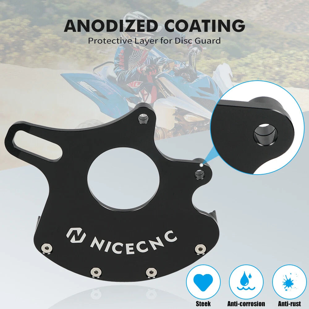 Front + Rear Brake Rotor Guard Shield Cover for Yamaha Raptor 700R (2013–2023)