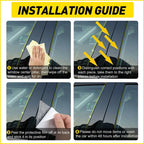 Set of 4 Chrome Pillar Post Trim Covers for Dodge Ram 1500 2500 (2009–2018)