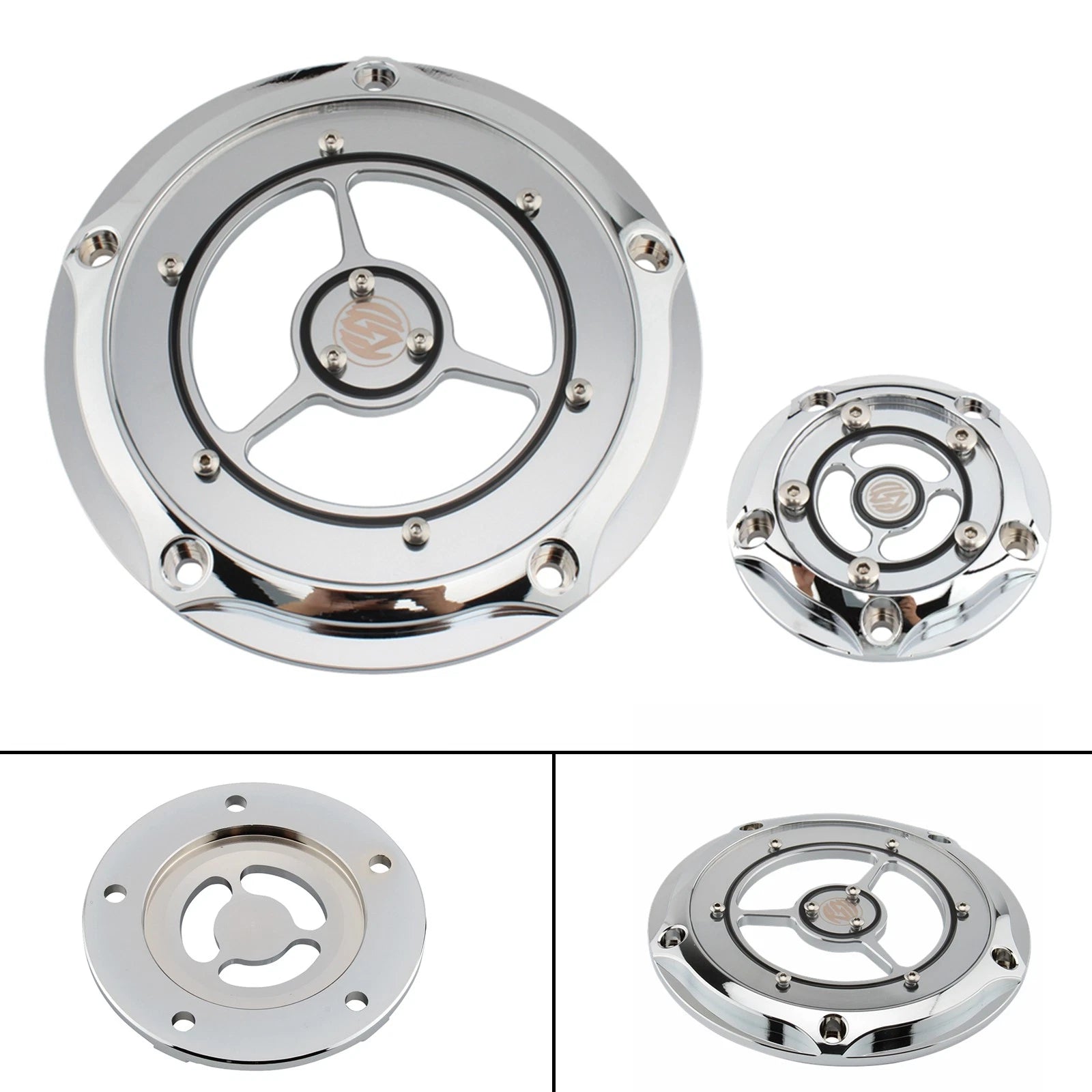Chrome Alternator Stator Cover for Harley Road King Glide (1584)