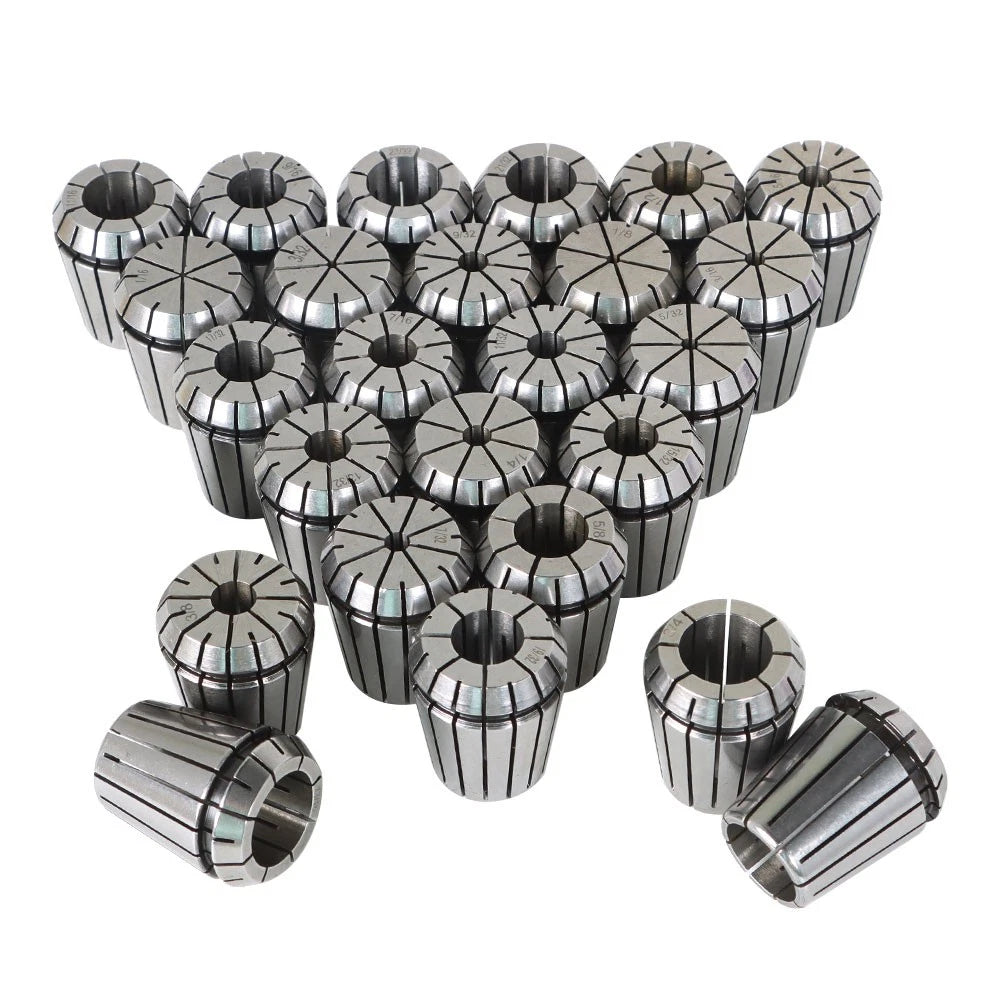 25 Pcs ER32 Collet Set for Collet Chuck (1/16 inch - 3/4 inch)