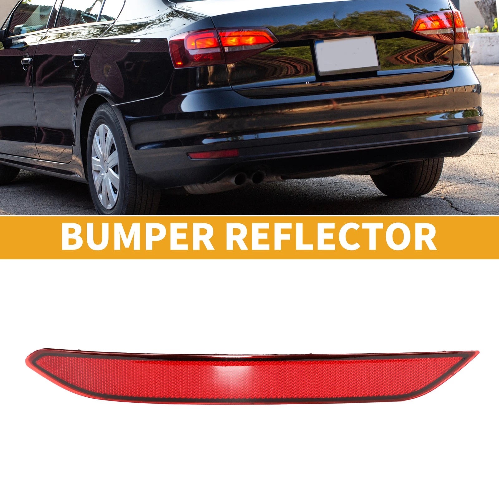 Rear Left Bumper Reflector No. 17A945105 for Volkswagen Jetta (2019–2021)