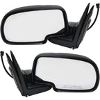 Set of 2 Chrome Power Side View Mirrors for Chevy GMC Truck (1999–2002)