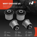 Set of 4 Front Upper Bushings for Nissan Frontier Pathfinder Titan (2005–2019)