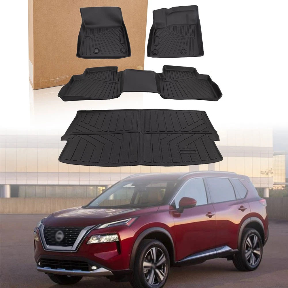 All Weather Floor Mats Cargo Liner for Nissan Rogue (2021–2025)