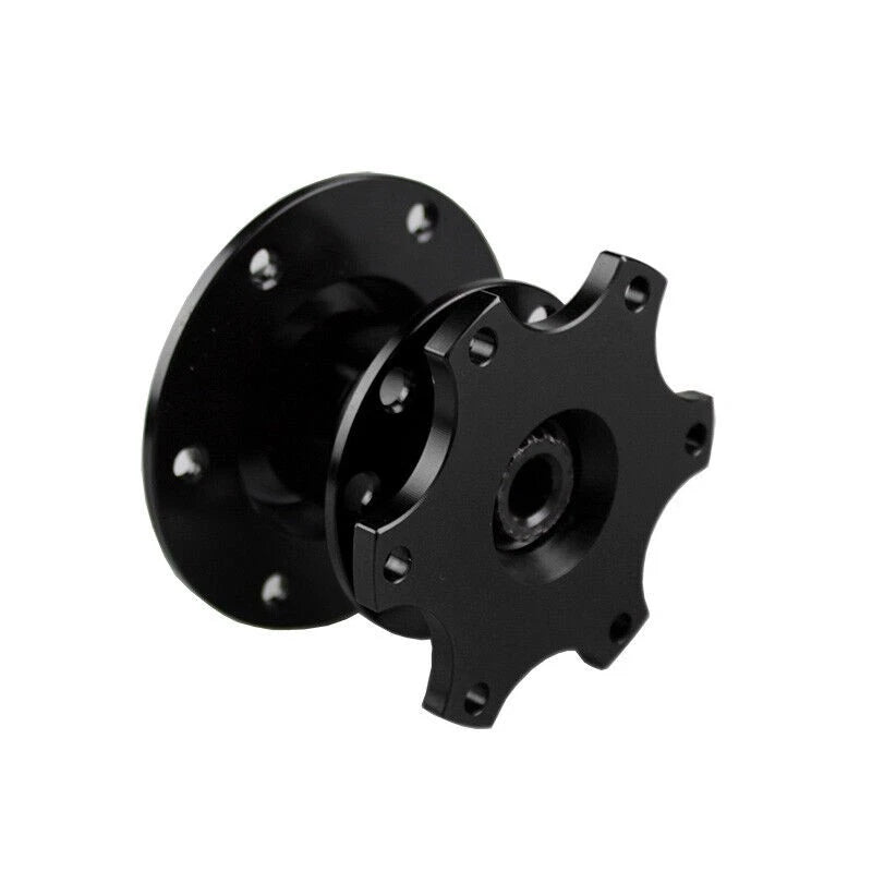 Black Universal Steering Wheel Quick Release Hub Adapter