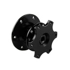 Black Universal Steering Wheel Quick Release Hub Adapter