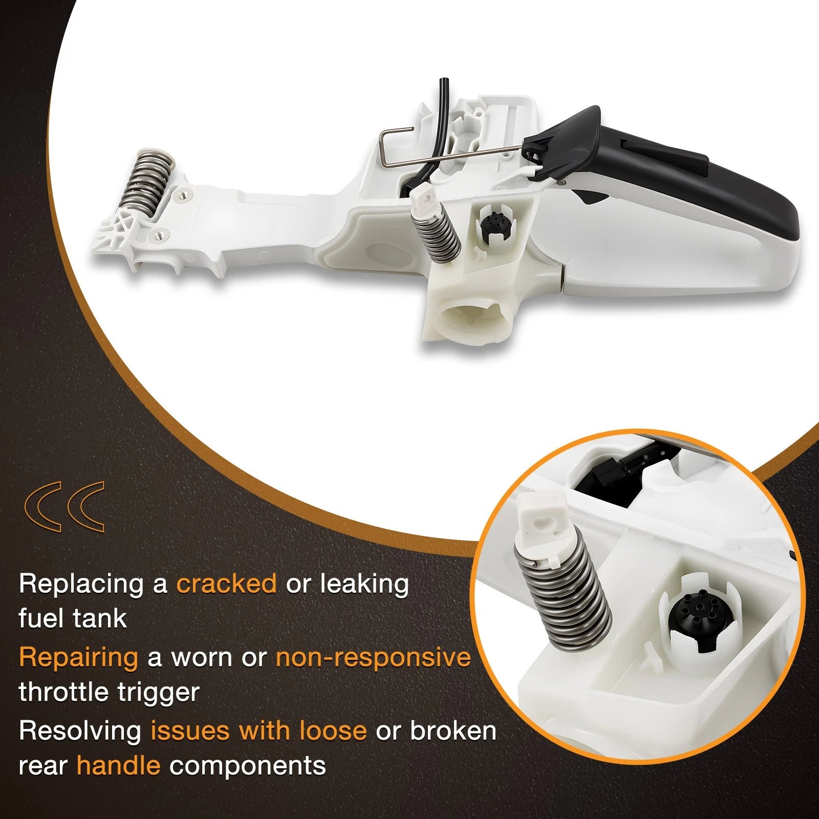 Fuel Gas Tank Rear Handle Assembly for Stihl MS231 MS251 (2011-2018)