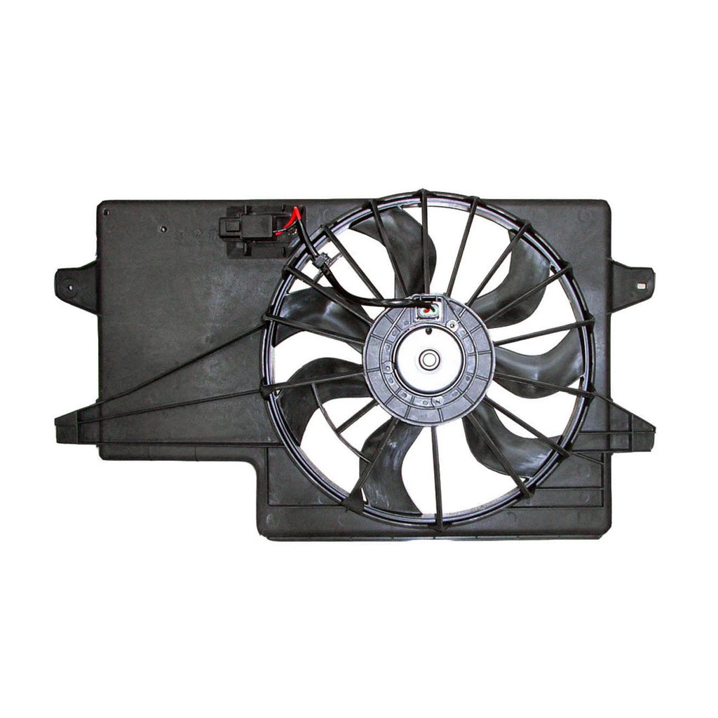 Replacement Radiator Condenser Fan Assembly w/One Big Fan for 2008-11 Ford Focus