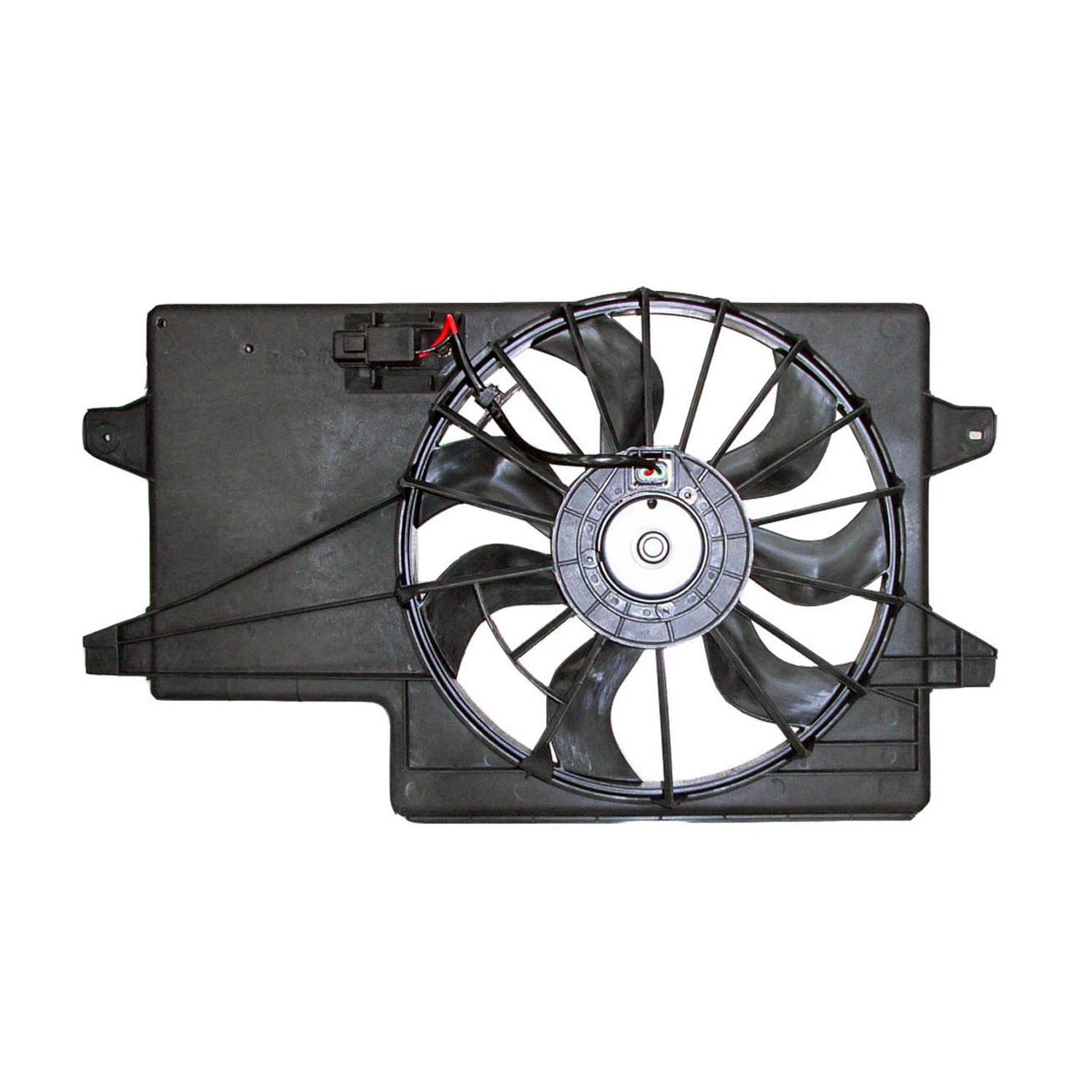 Replacement Radiator Condenser Fan Assembly w/One Big Fan for 2008-11 Ford Focus