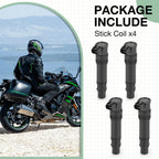 4 x Ignition Coils for Kawasaki Ninja ZX-12R (2000–2005)