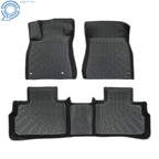 Set of 4 TPE Black All Weather Floor Mats for Nissan Sentra (2020–2025)