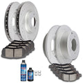 Set of 4 Brake Rotors and Ceramic Pads for Jeep Compass Patriot Dodge Avenger