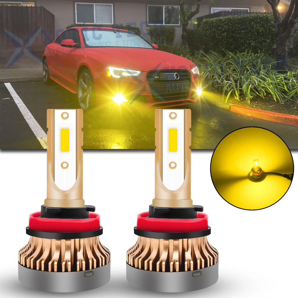 LED Fog Light Bulbs for Audi A3 A4 A5 A6 A8 TT Q5 S5 (2000–2025)