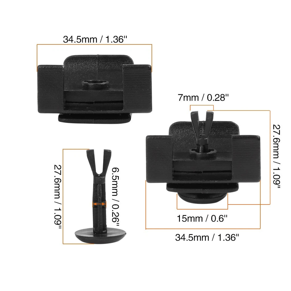 Set of 5 Front Mudguard Bumper Cover Clips 53879-58010 47749-58010 for Toyota