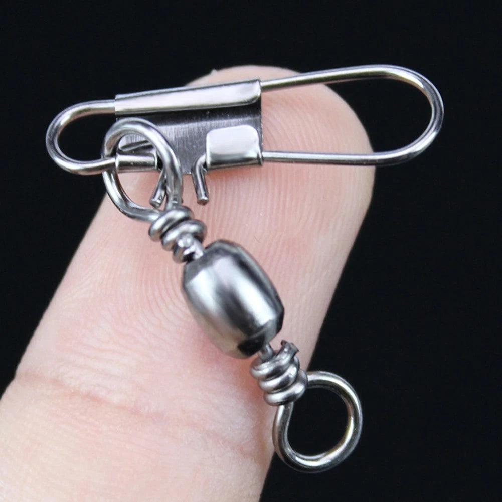 Stainless Steel Swivels and Snap Links for Fishing Line Management