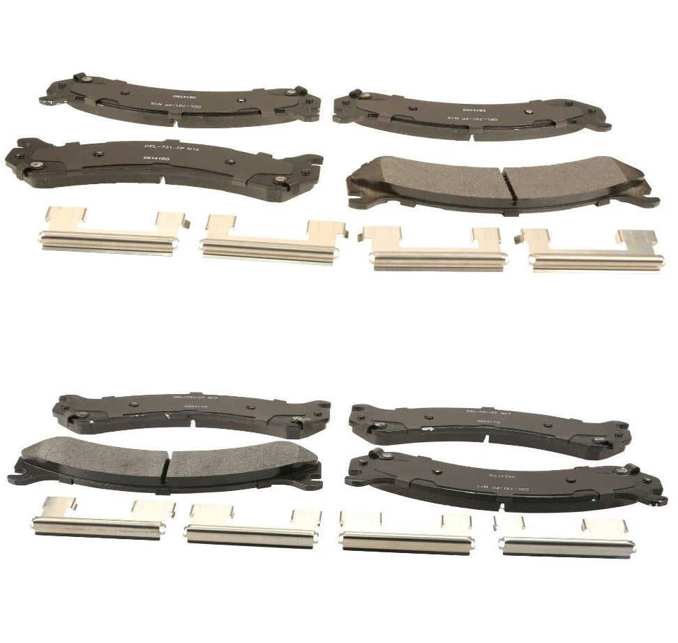 Set of 4 Semi-Metallic Brake Pads for GMC Chevrolet (ACDelco PRO)