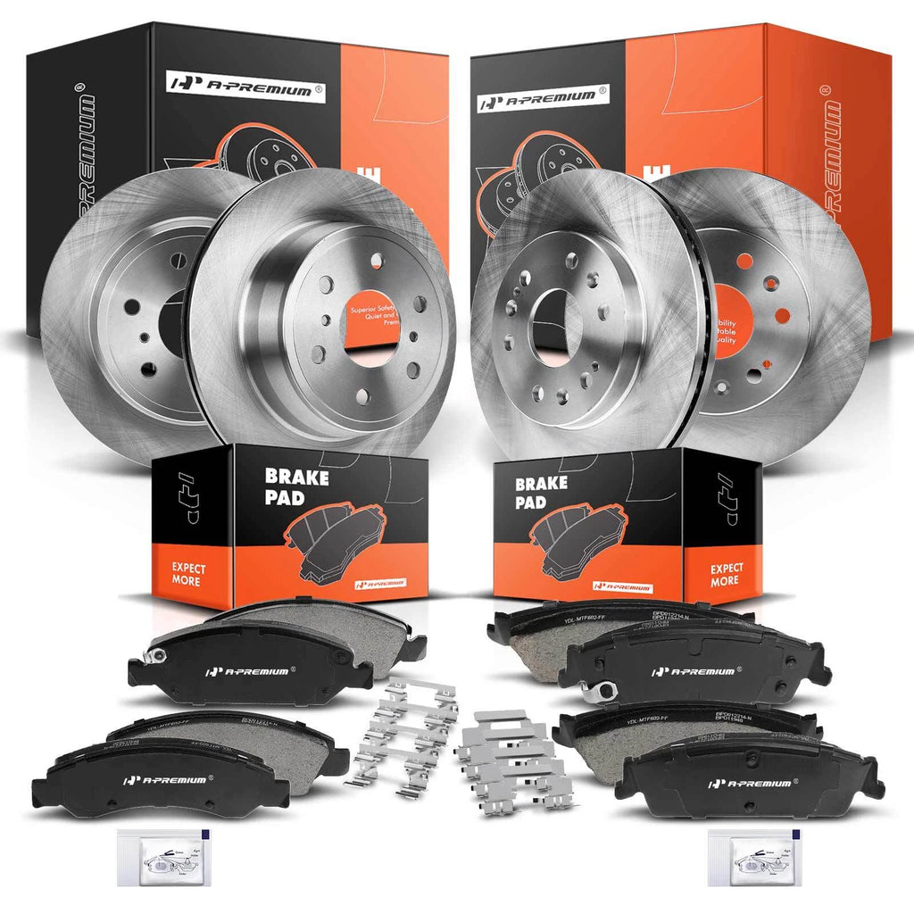 Disc Brake Rotor & Ceramic Pad Set for Chevy Silverado 1500 