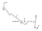 Rear Right Suspension Stabilizer Bar Link 2223200489 for Mercedes-Benz