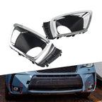 Set of 2 Front Bumper Fog Light Bezels Chrome for Subaru Forester (2014–2018)