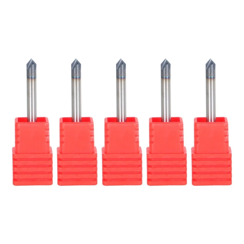 5X Carbide End Milling Cutter 1/8" Diameter 4 Flutes for