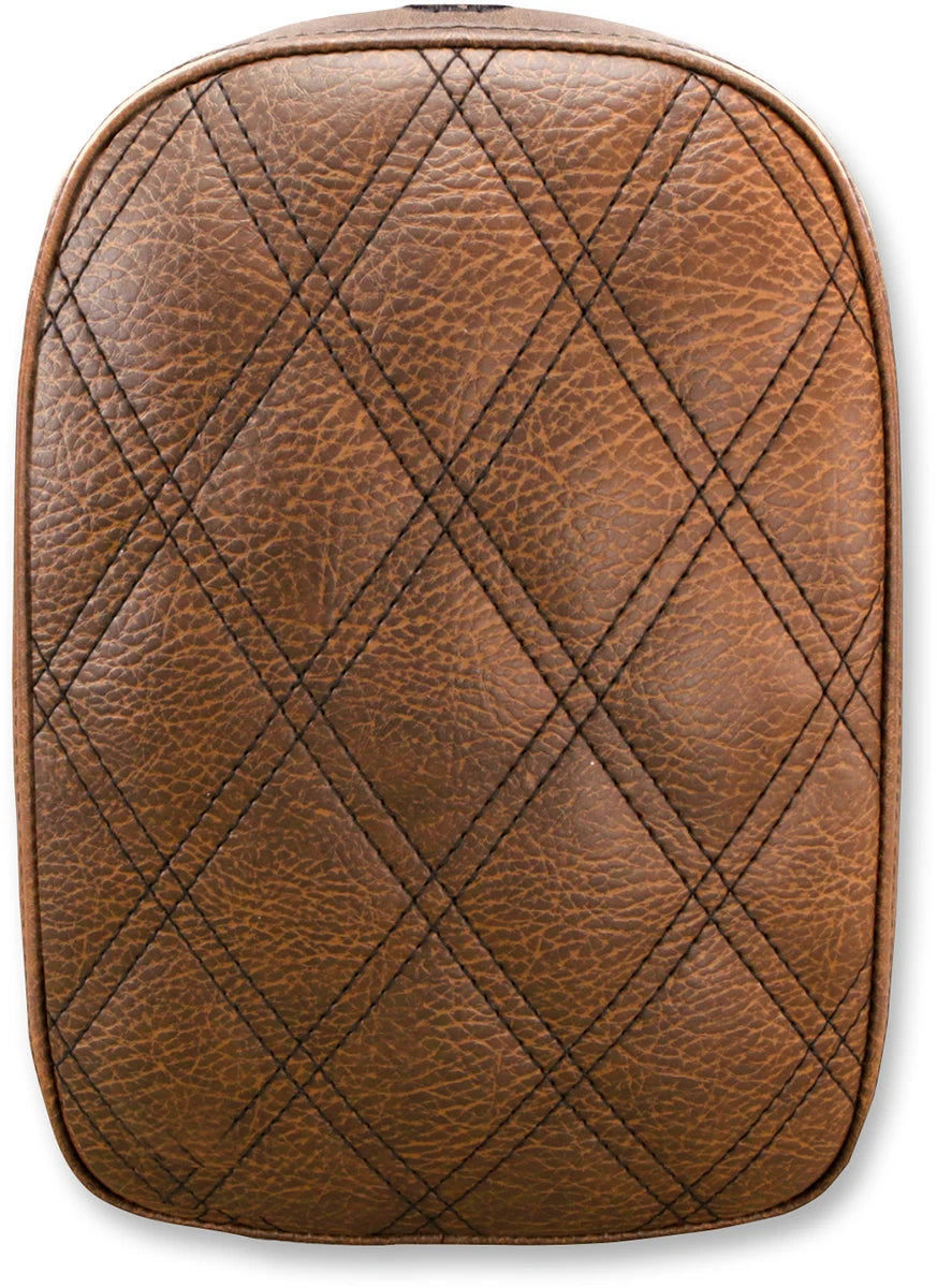 Detachable Pillion Pad for Saddlemen (SA1026) - Lattice Stitched - Brown
