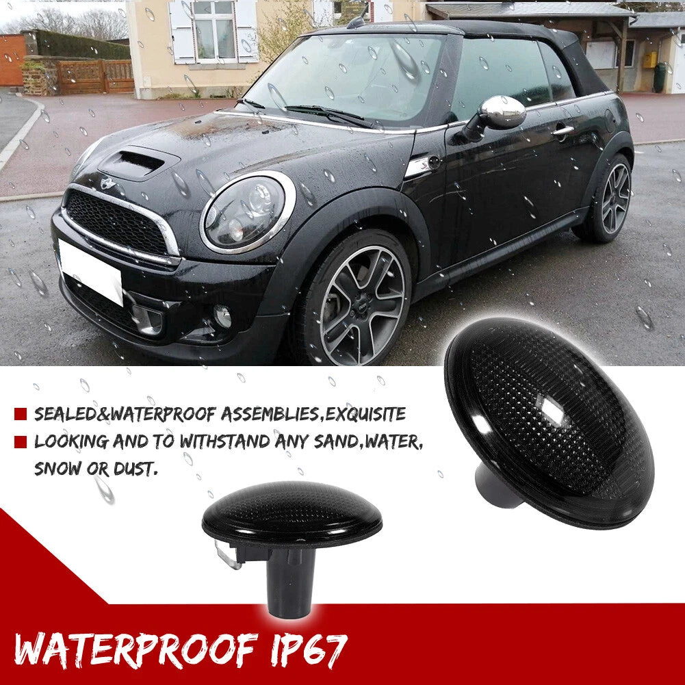 Smoked Lens Front Side Marker Lights for MINI Cooper (2007–2015)