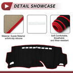 Dashboard Cover Mat for HONDA Shuttle (2015-2024) Sun Protector Pad Black Red