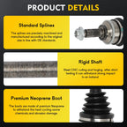 CV Axle Shaft Assembly for Ford Escape (2009–2012) Front Left Driver Side