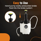 Manual Brake Clutch Bleeder Fluid Tool Kit for Universal Use (3L + 1L)