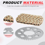 Sprocket Chain Set 14/50 Tooth 428 X-Ring for Honda XR100R CRF100F (2000–2023)