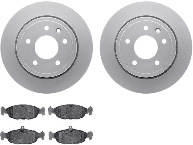 Rear Brake Pad and Rotor Kit for Jaguar XJR (1996–1997) PG996HH