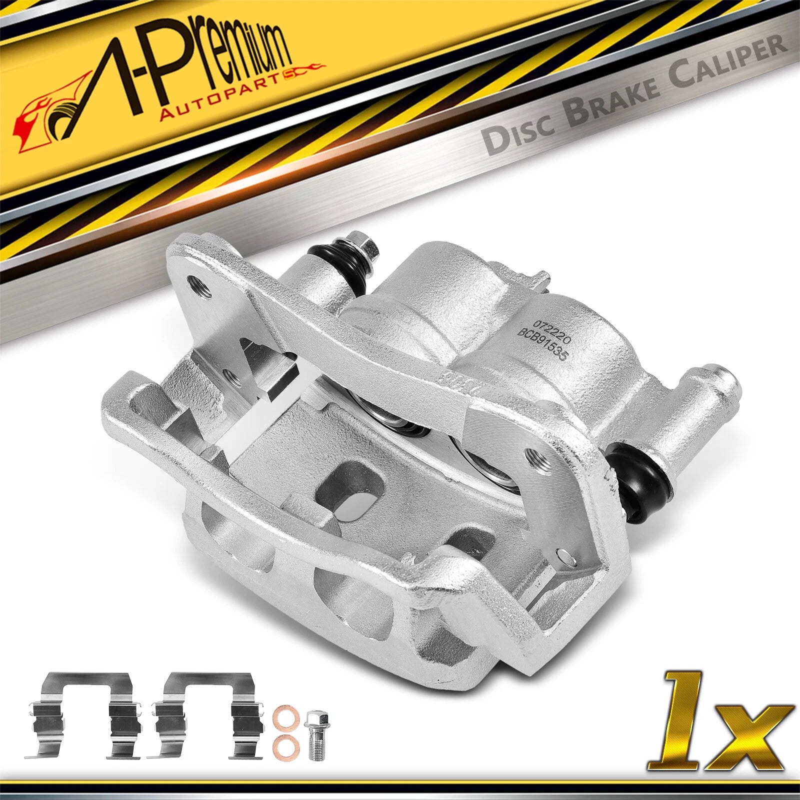 Front Driver Side Disc Brake Caliper with Bracket for Subaru Legacy (1991–1996)