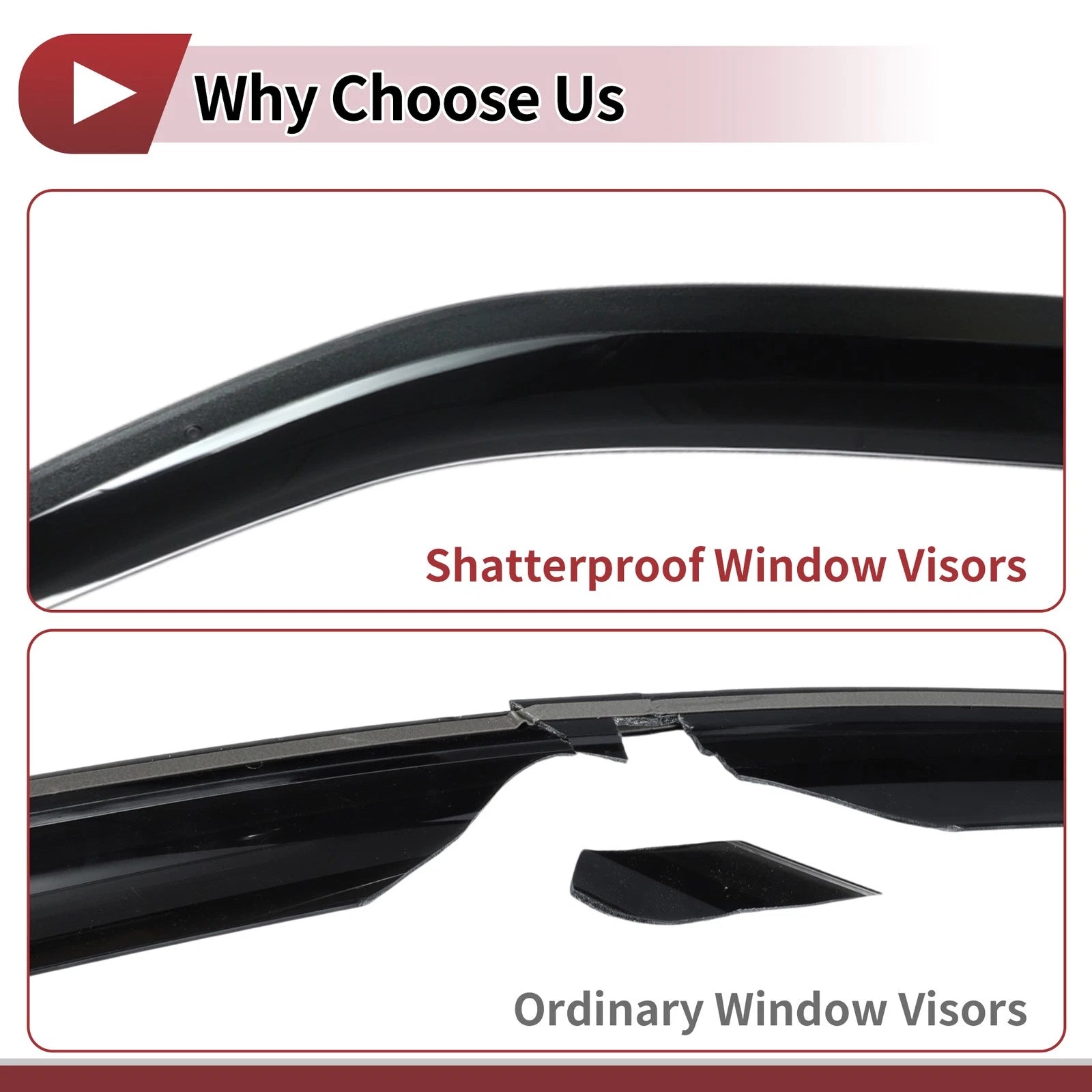Set of 4 Window Deflectors for Subaru Forester (2009–2013)